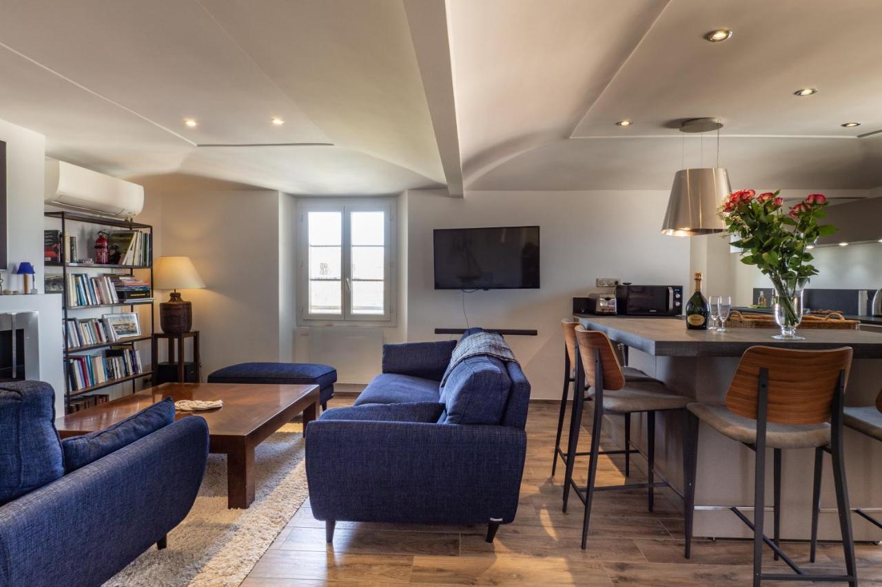 Charmant Appartement Spacieux Pour 6P Vue Mer Vieil Antibes Zewnętrze zdjęcie