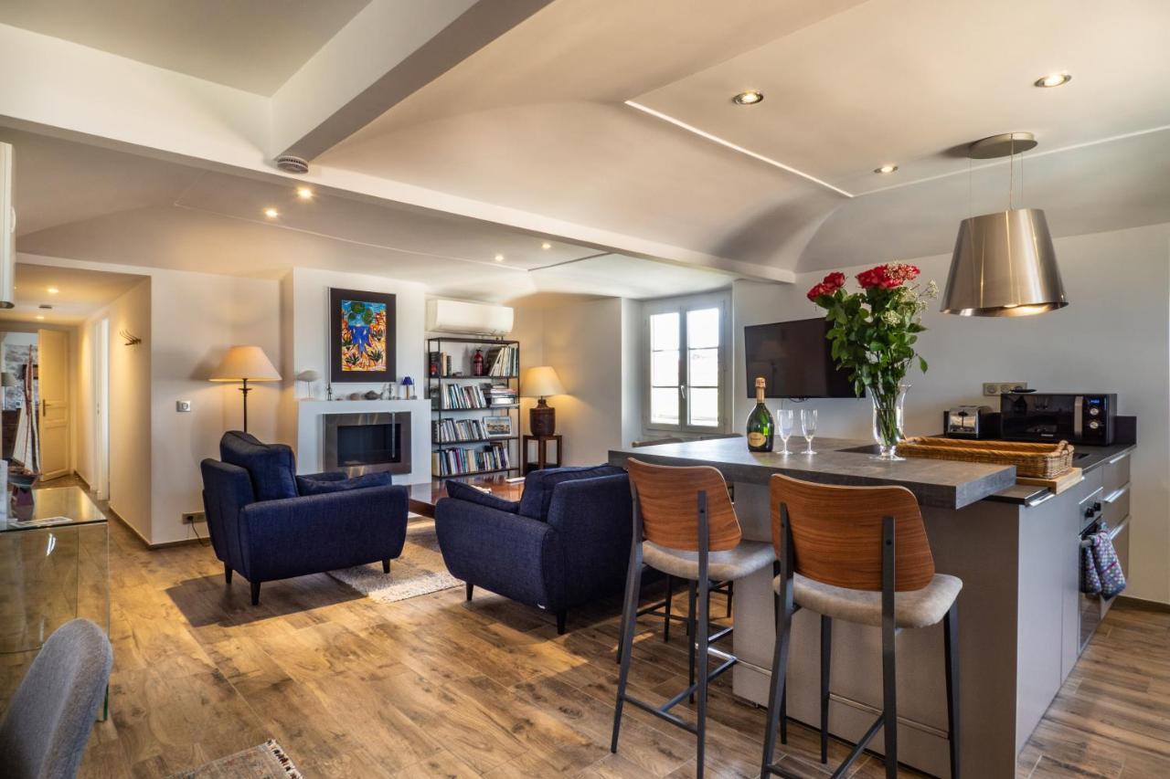 Charmant Appartement Spacieux Pour 6P Vue Mer Vieil Antibes Zewnętrze zdjęcie