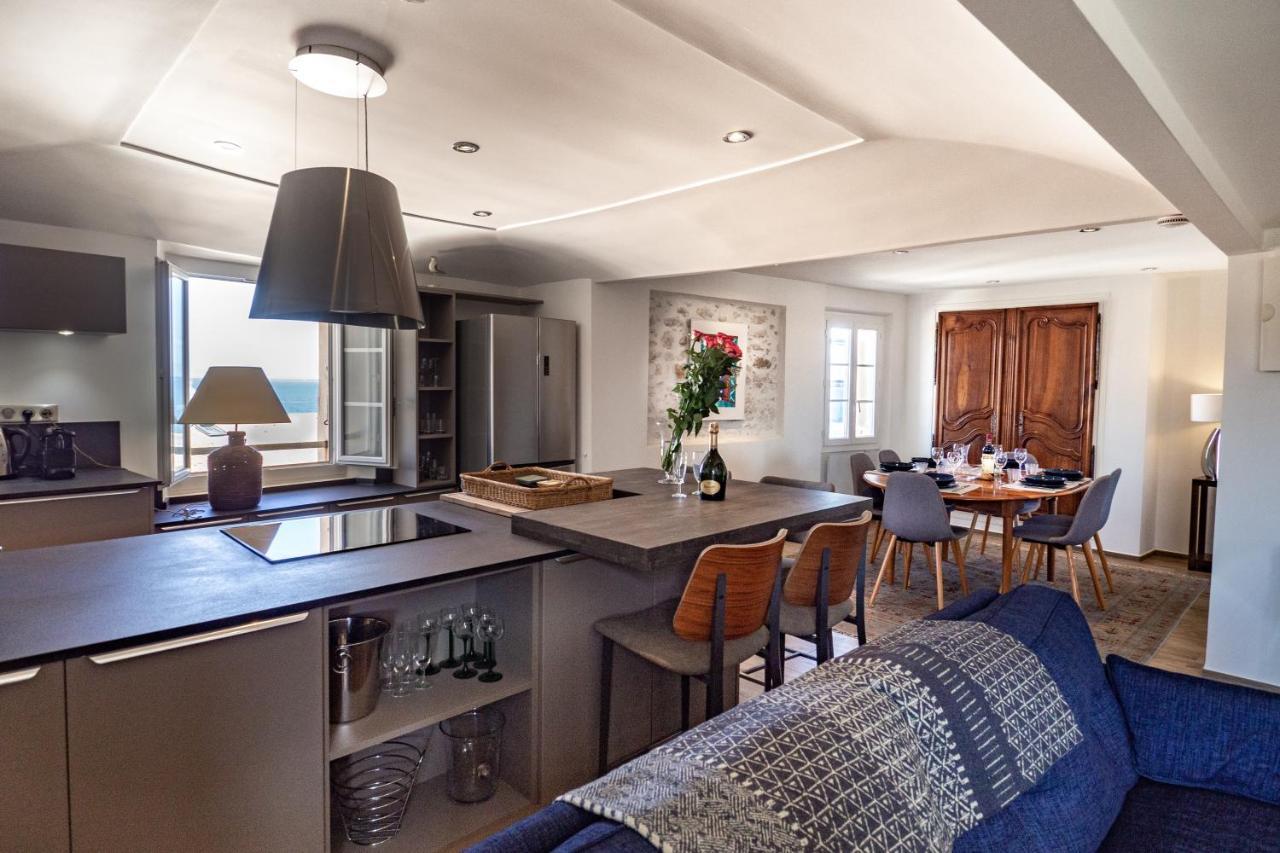 Charmant Appartement Spacieux Pour 6P Vue Mer Vieil Antibes Zewnętrze zdjęcie
